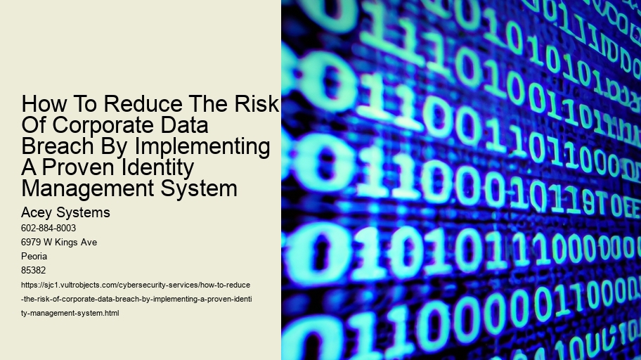 How To Reduce The Risk Of Corporate Data Breach By Implementing A Proven Identity Management System