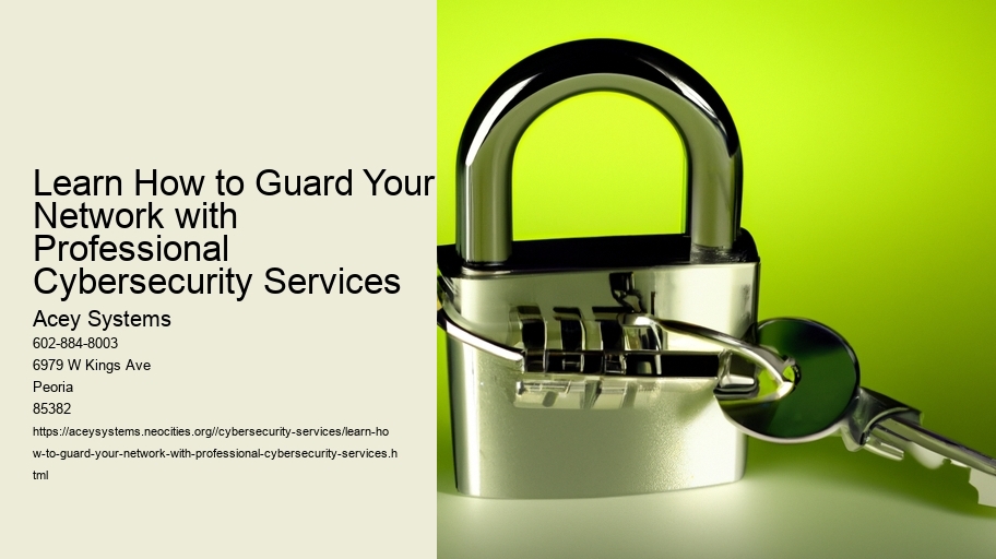 Learn How to Guard Your Network with Professional Cybersecurity Services