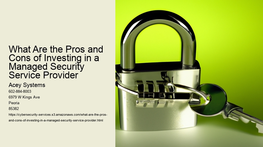 What Are the Pros and Cons of Investing in a Managed Security Service Provider