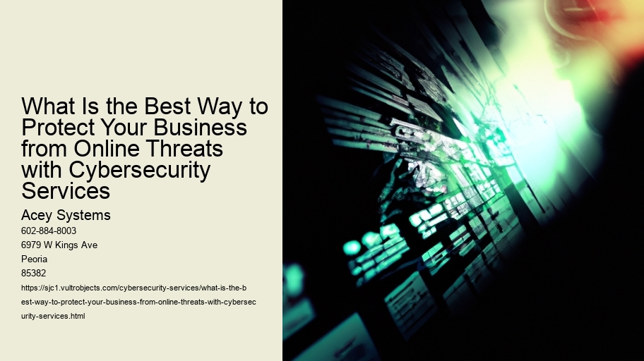 What Is the Best Way to Protect Your Business from Online Threats with Cybersecurity Services